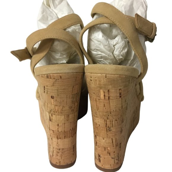 NIB SPLENDID FALLON SUEDE PLATFORM WEDGE SANDALS - Picture 5 of 7
